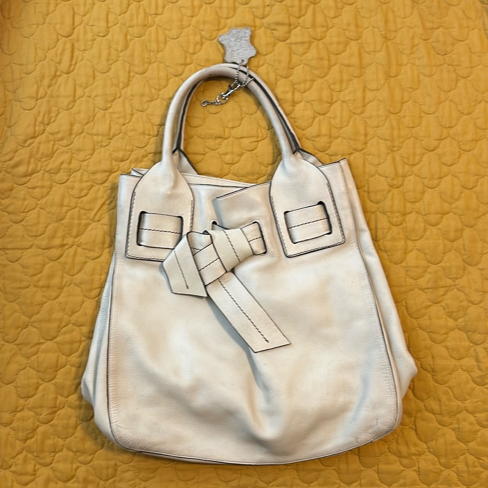 Andrea Mabiani Off White Leather Handbag